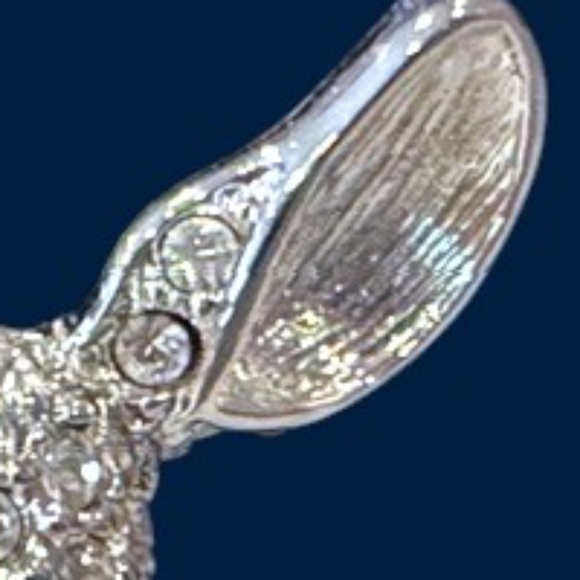 Swarovski Rhodium Plated Pave Crystal Deer Brooch Pin-Rare, New-Retired, Signed - Picture 4 of 16